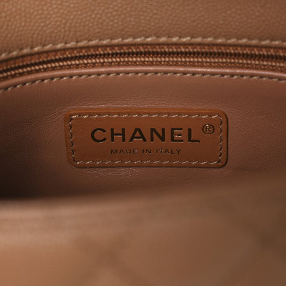 Chanel Caviar Quilted Mini Coco Handle Flap Beige 6 of 10