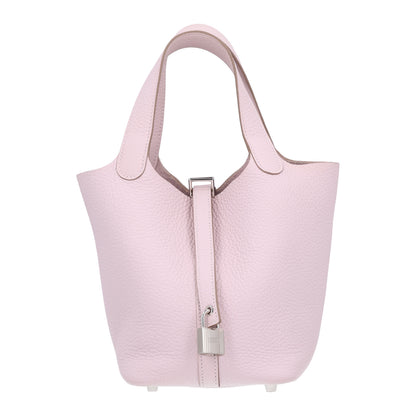 Hermes Taurillon Clemence Picotin Lock 18 PM Mauve Pale 1 of 10