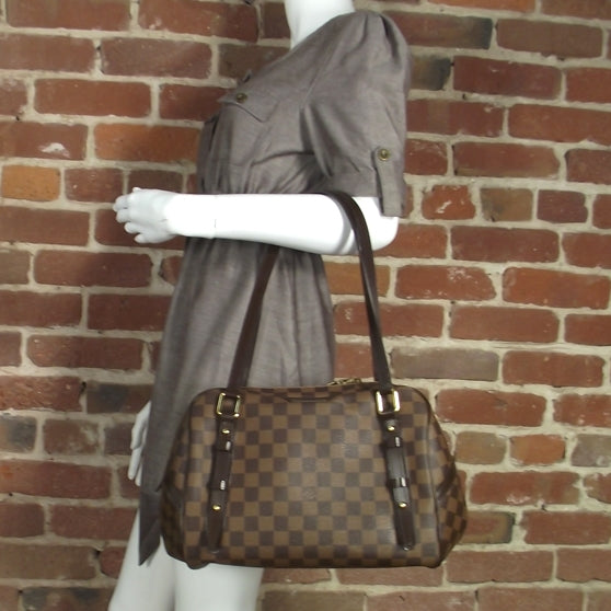 Louis Vuitton Damier Ebene Rivington GM 2 of 9