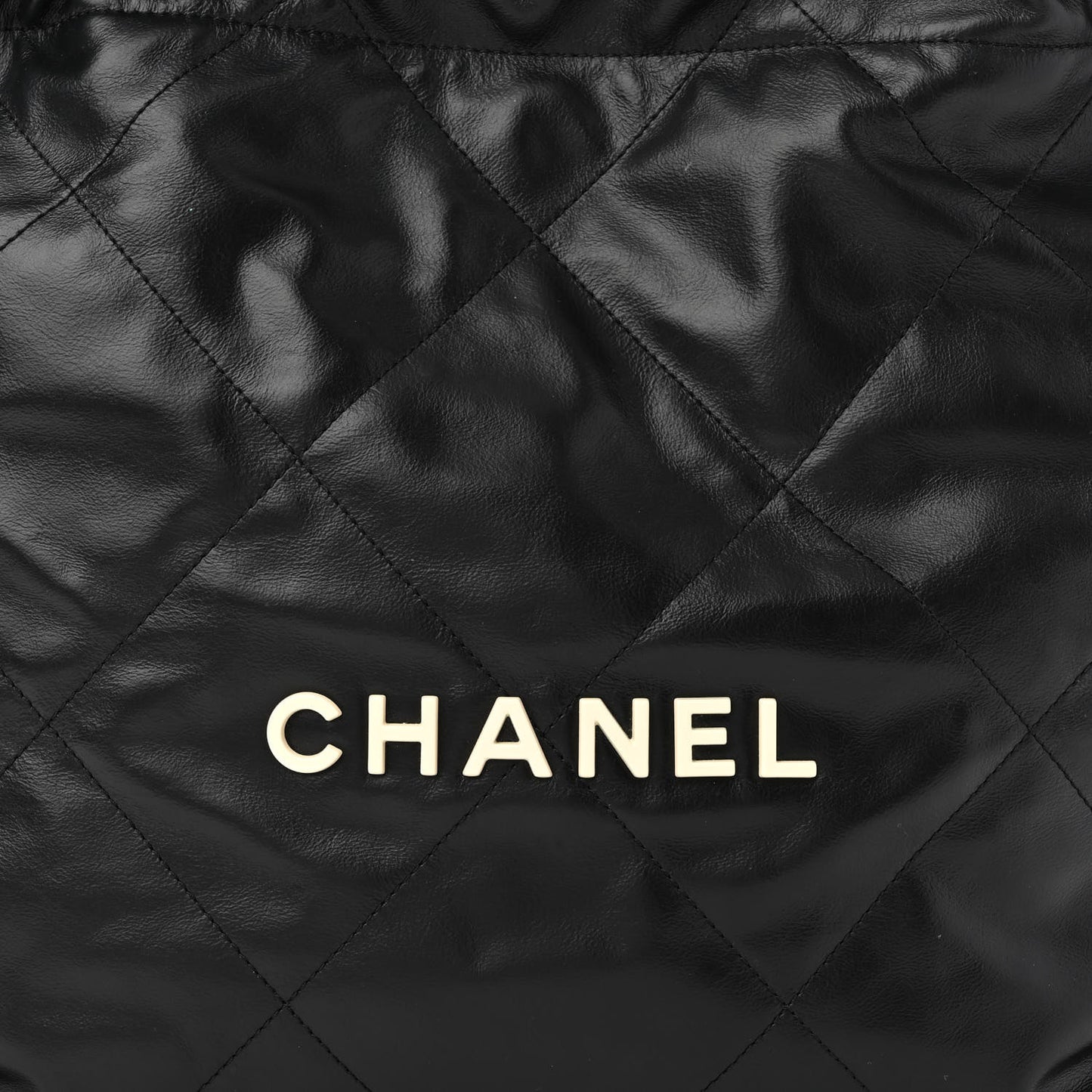 Calfskin Quilted Small Chanel 22 Black