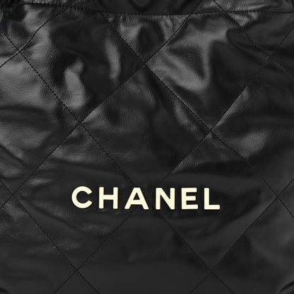Chanel Calfskin Quilted Small Chanel 22 Black 8 of 11