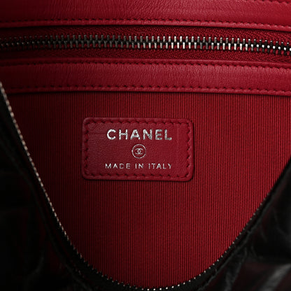Chanel Aged Calfskin Quilted Medium Gabrielle Cosmetic Case Black 6 of 11