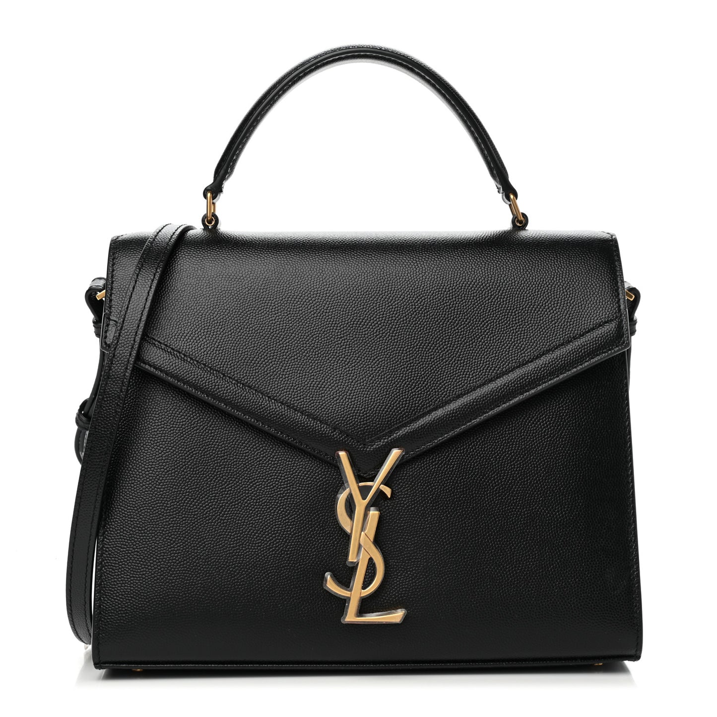 Grain de Poudre Medium Classic Monogram Cassandra Top Handle Black