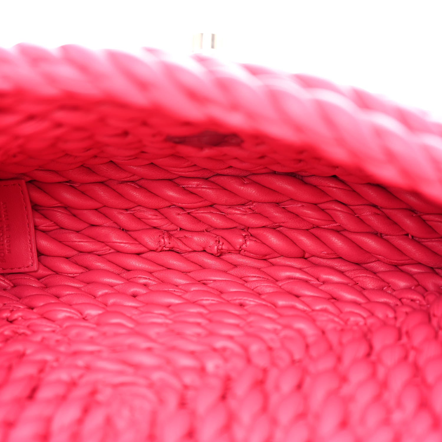 Bottega Veneta Lambskin Torchon Tasseled Twisted Shoulder Bag Lollipop 5 of 9