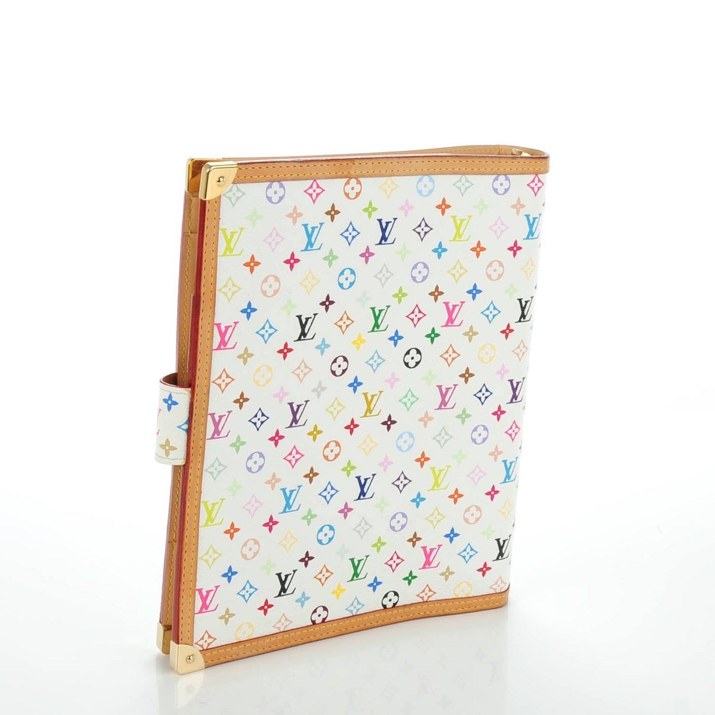 Monogram Multicolor Large Ring Agenda Cover White