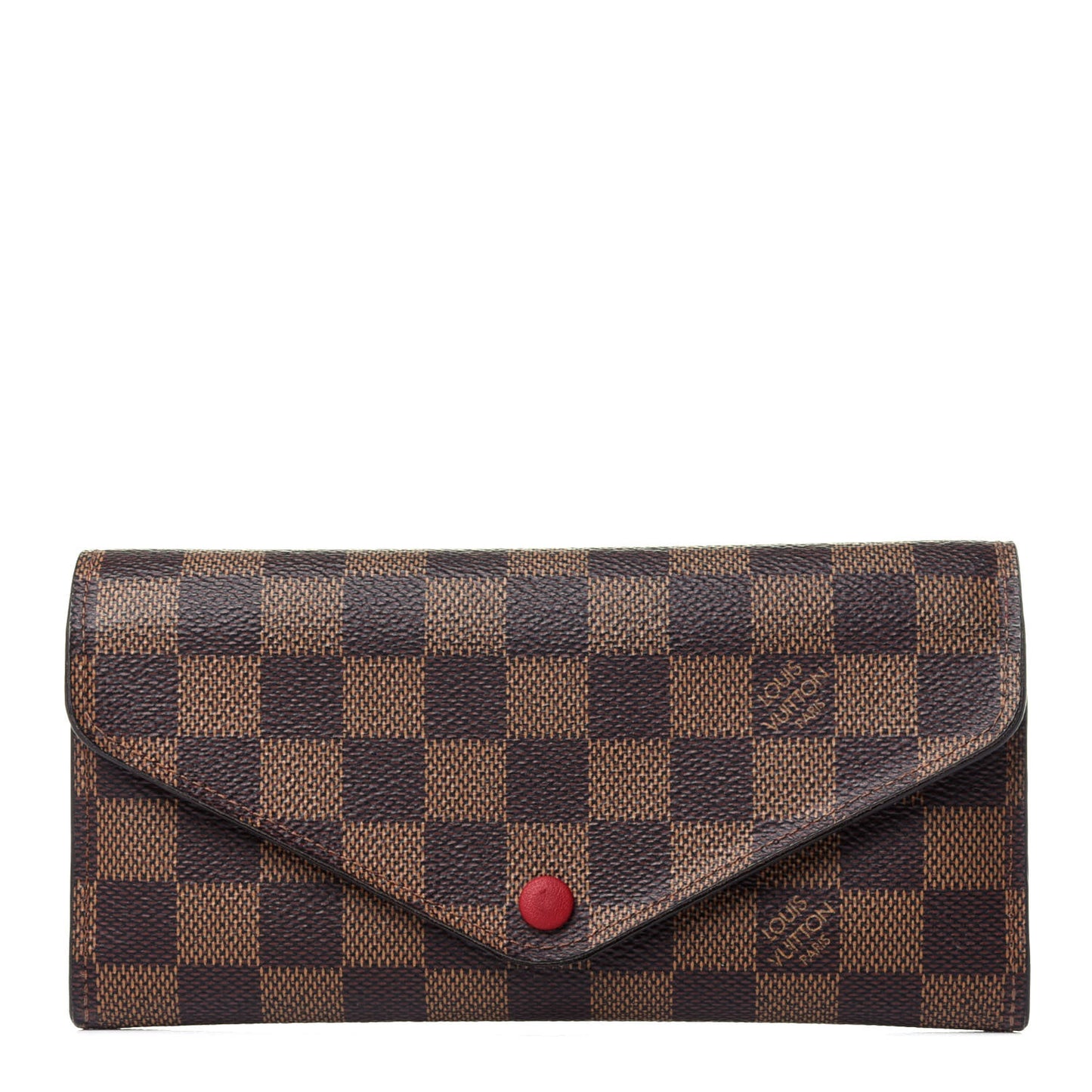 Damier Ebene Josephine Wallet Red