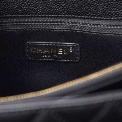 Chanel Caviar Quilted Grand Shopping Tote GST Black 6 of 10