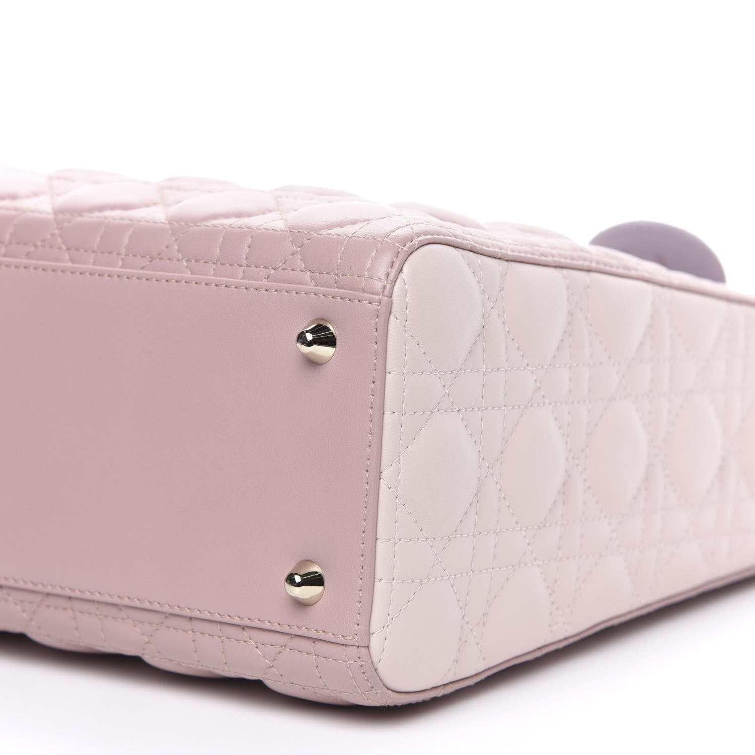 Christian Dior Lambskin Cannage Large Tri-Color Lady Dior Rose Pale 10 of 11
