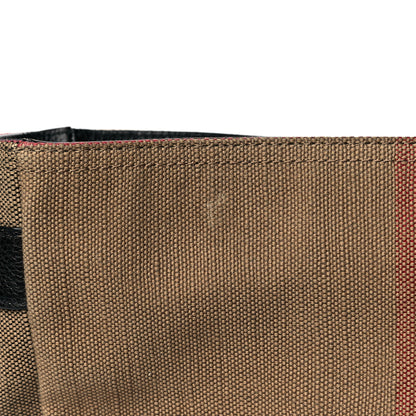 Burberry Canvas Mega Check Large Baildon Messenger Bag Black 11 of 11