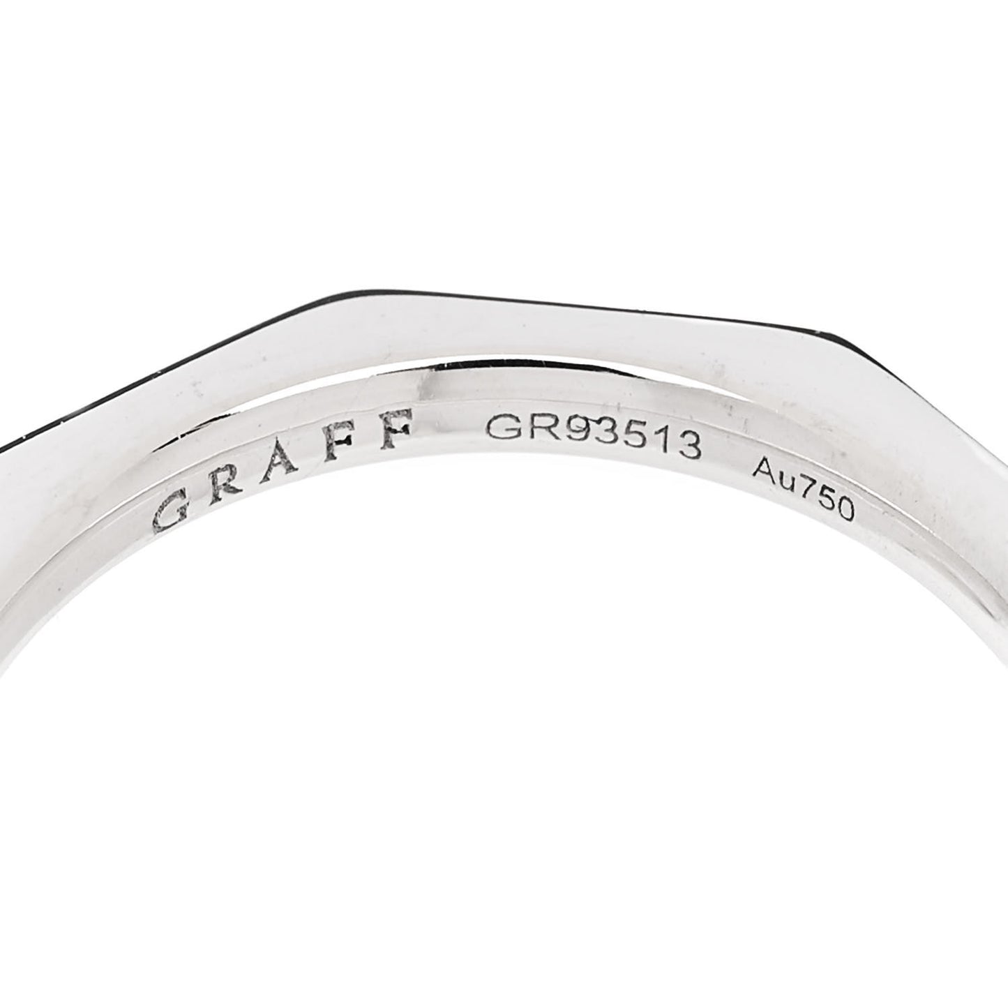18K White Gold Diamond Laurence Graff Signature Band Ring 47 4