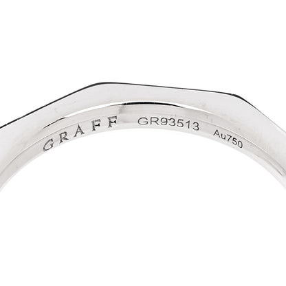 Graff 18K White Gold Diamond Laurence Graff Signature Band Ring 47 4 4 of 5