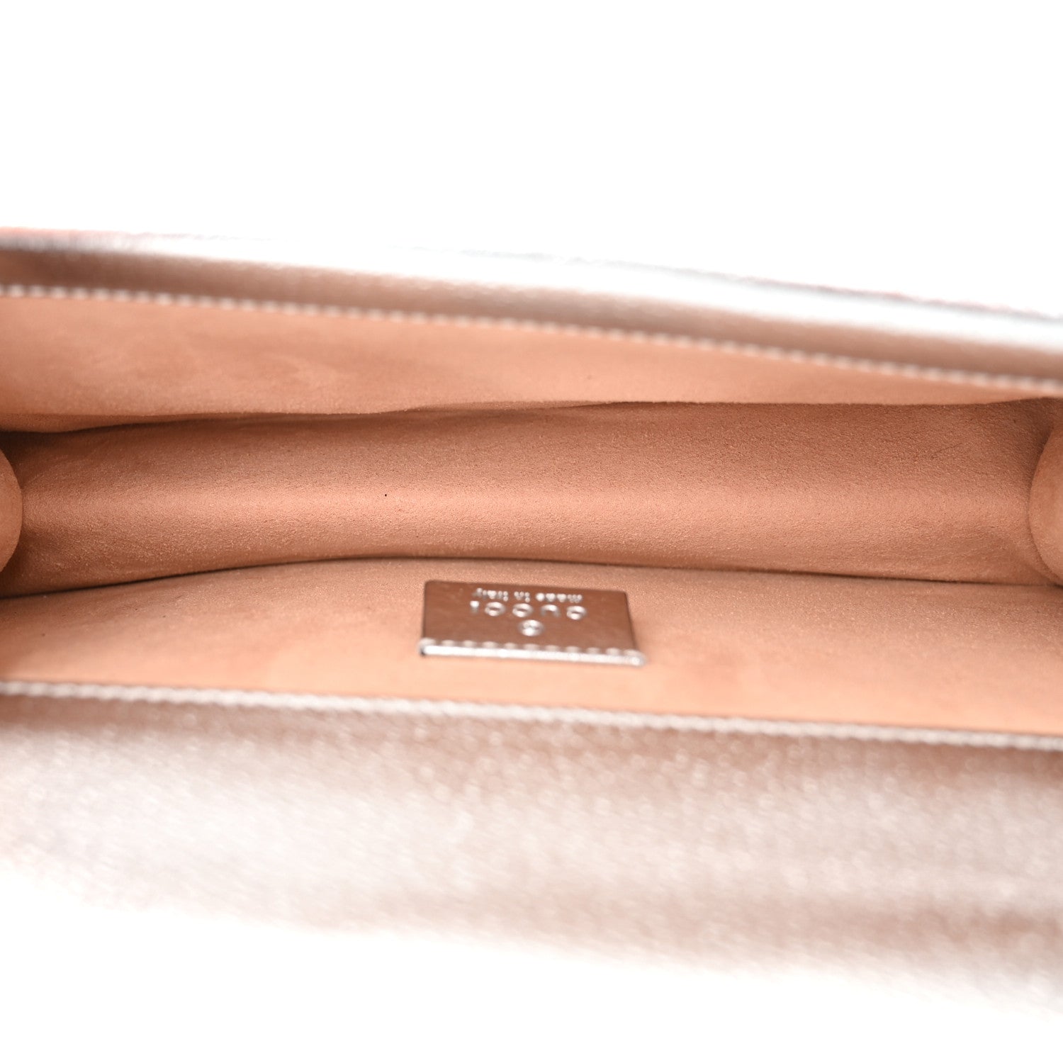 Gucci Metallic Textured Calfskin Crystal Small Dionysus Shoulder Bag Silver 5 of 11