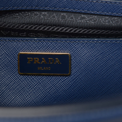 Prada Saffiano Lux Parabole Tote Bleuette 6 of 19