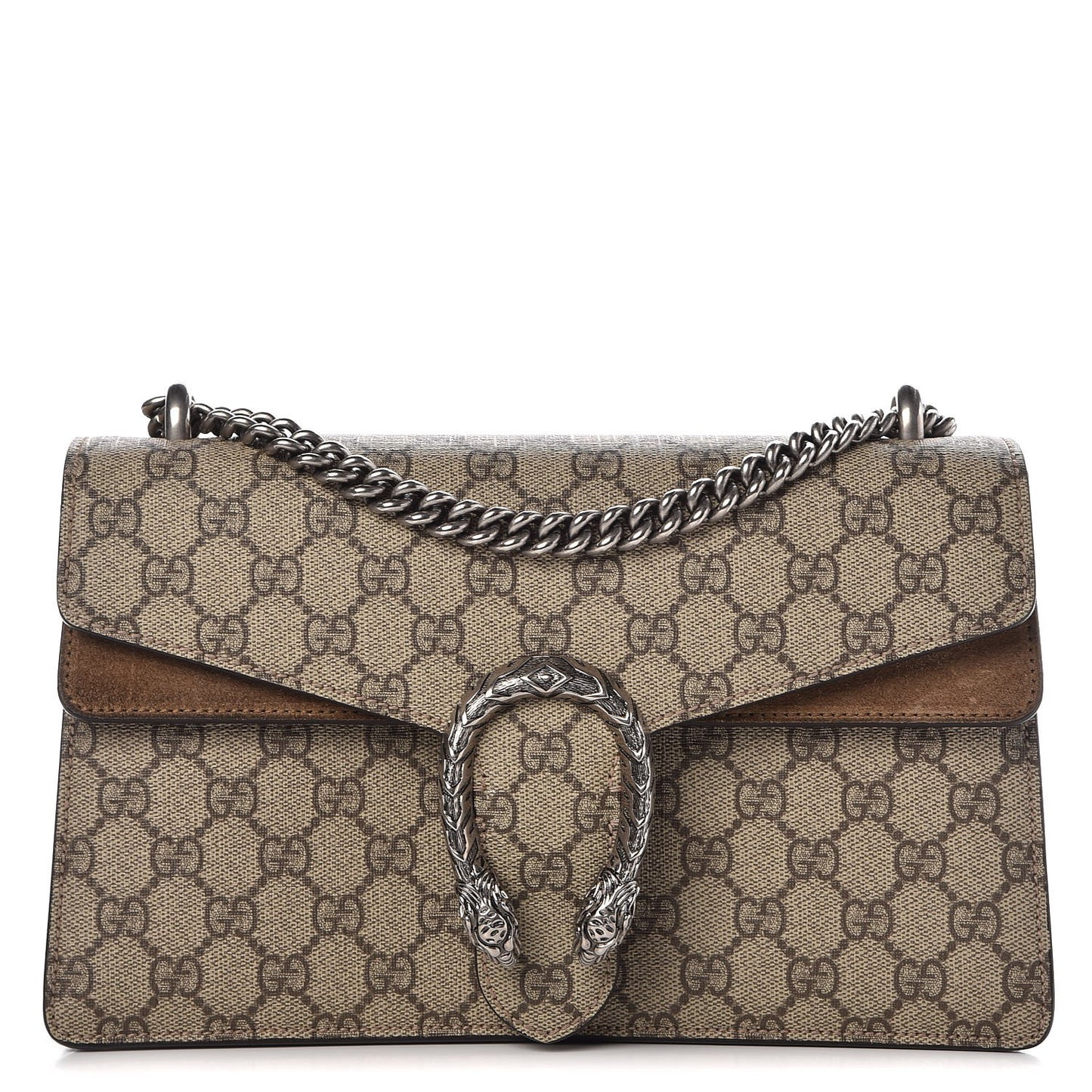 GG Supreme Monogram Small Dionysus Shoulder Bag Taupe