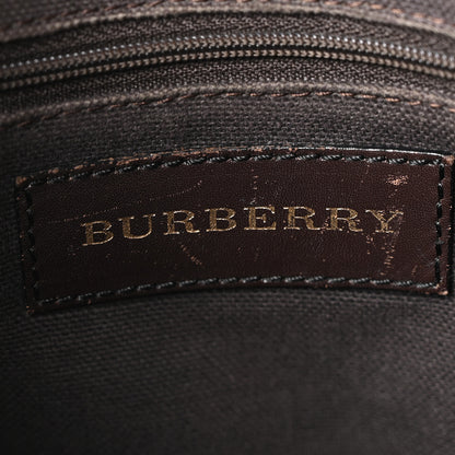 Burberry Haymarket Check Medium Minford Portrait Tote Chocolate 5 of 10