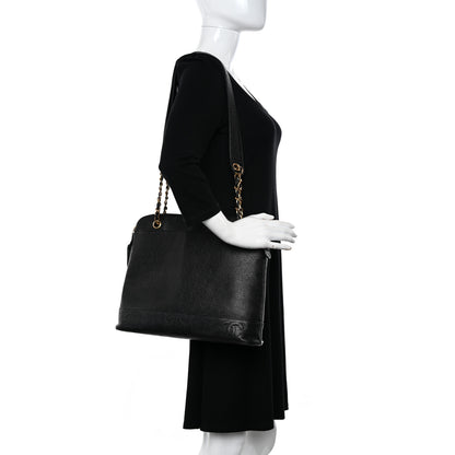Chanel Caviar CC Shoulder Bag Black 2 of 12
