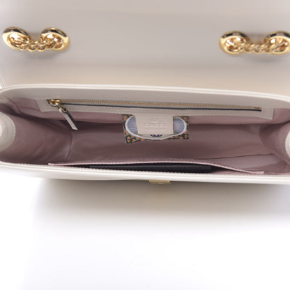 Gucci Vitello Palmellato Lux Crystal Medium Rajah Shoulder Bag Mystic White Multicolor 5 of 11