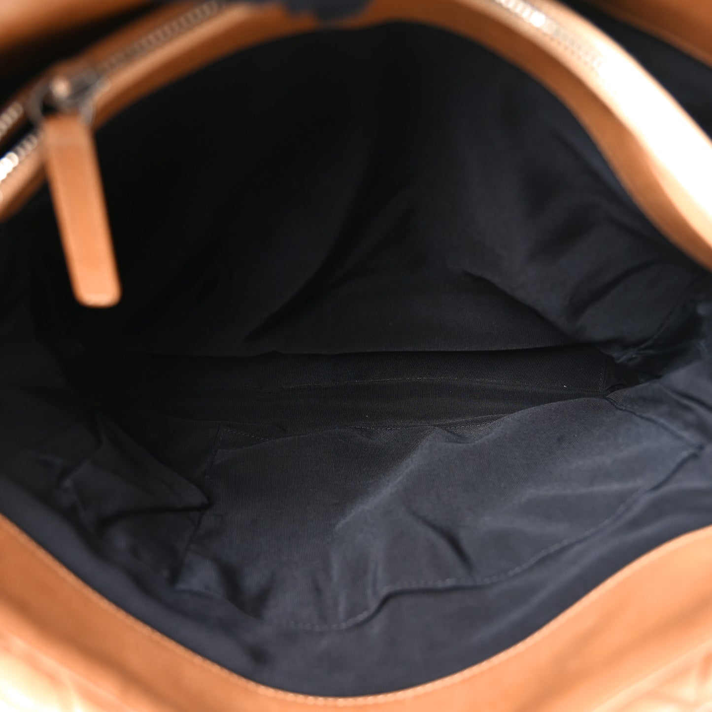 Lambskin Quilted Medium New Bubble North South Tote Light Brown