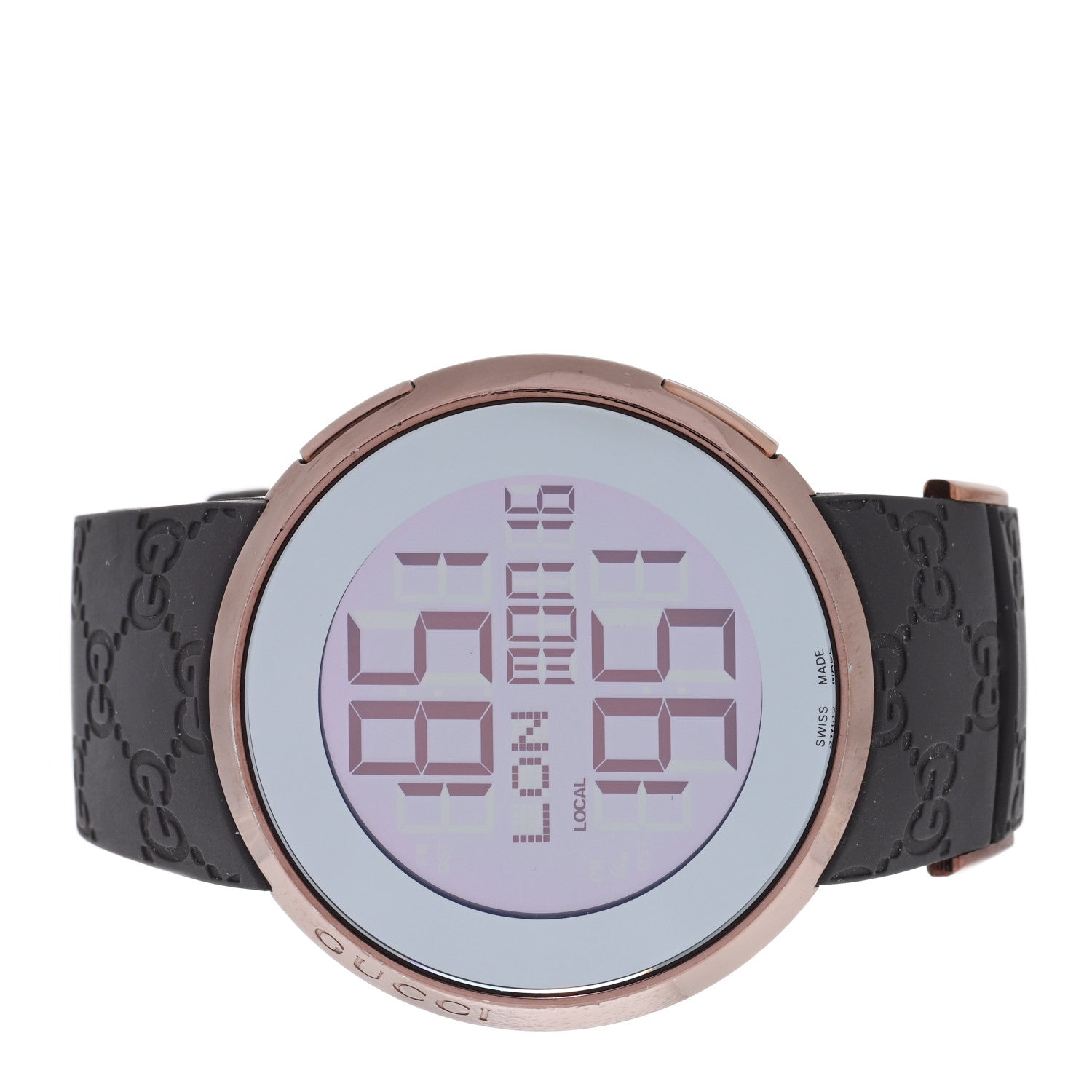 Gucci Stainless Steel Rubber 45mm Digital I-Gucci Watch Black 2 of 4