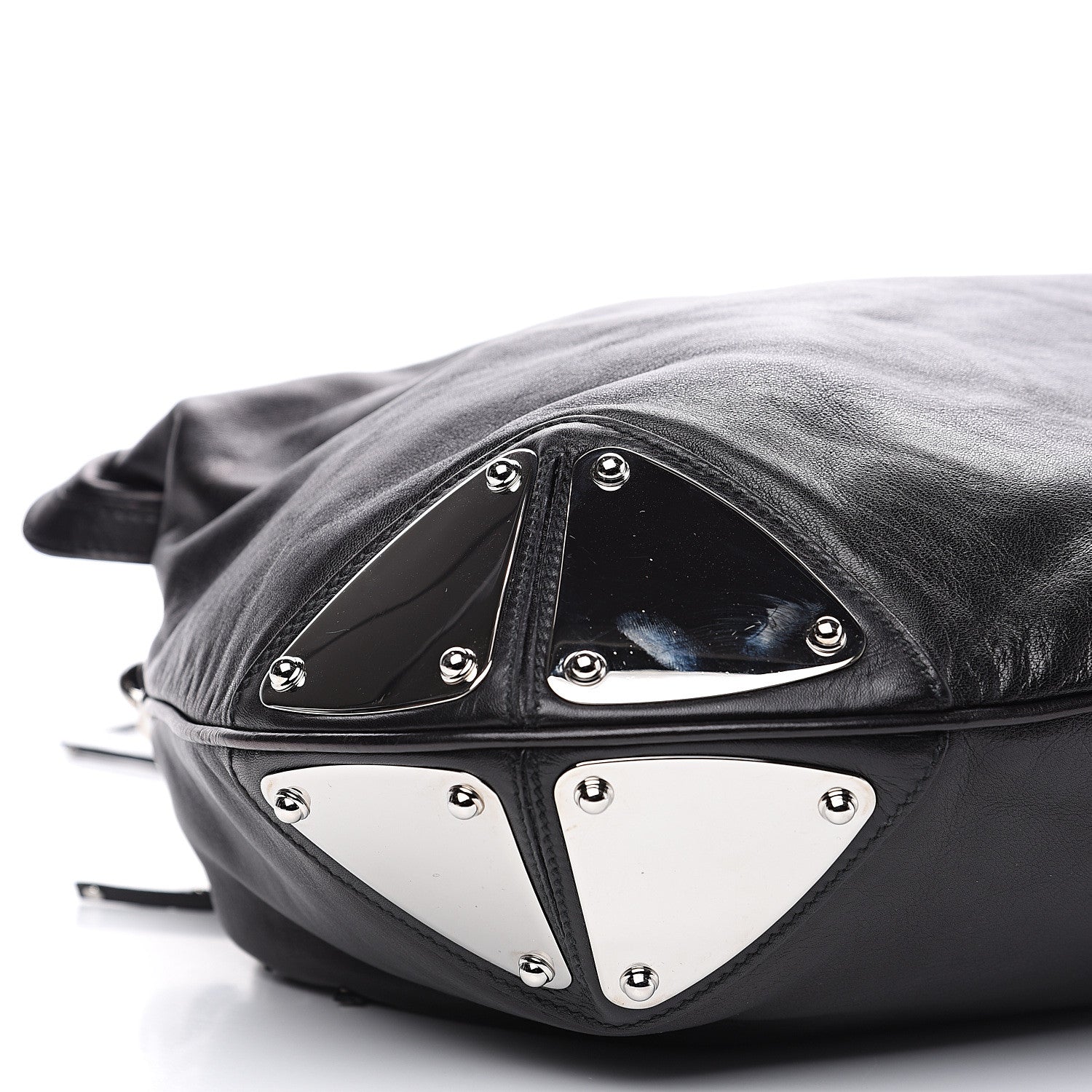 Gucci Calfskin Large Indy Top Handle Hobo Black 8 of 9