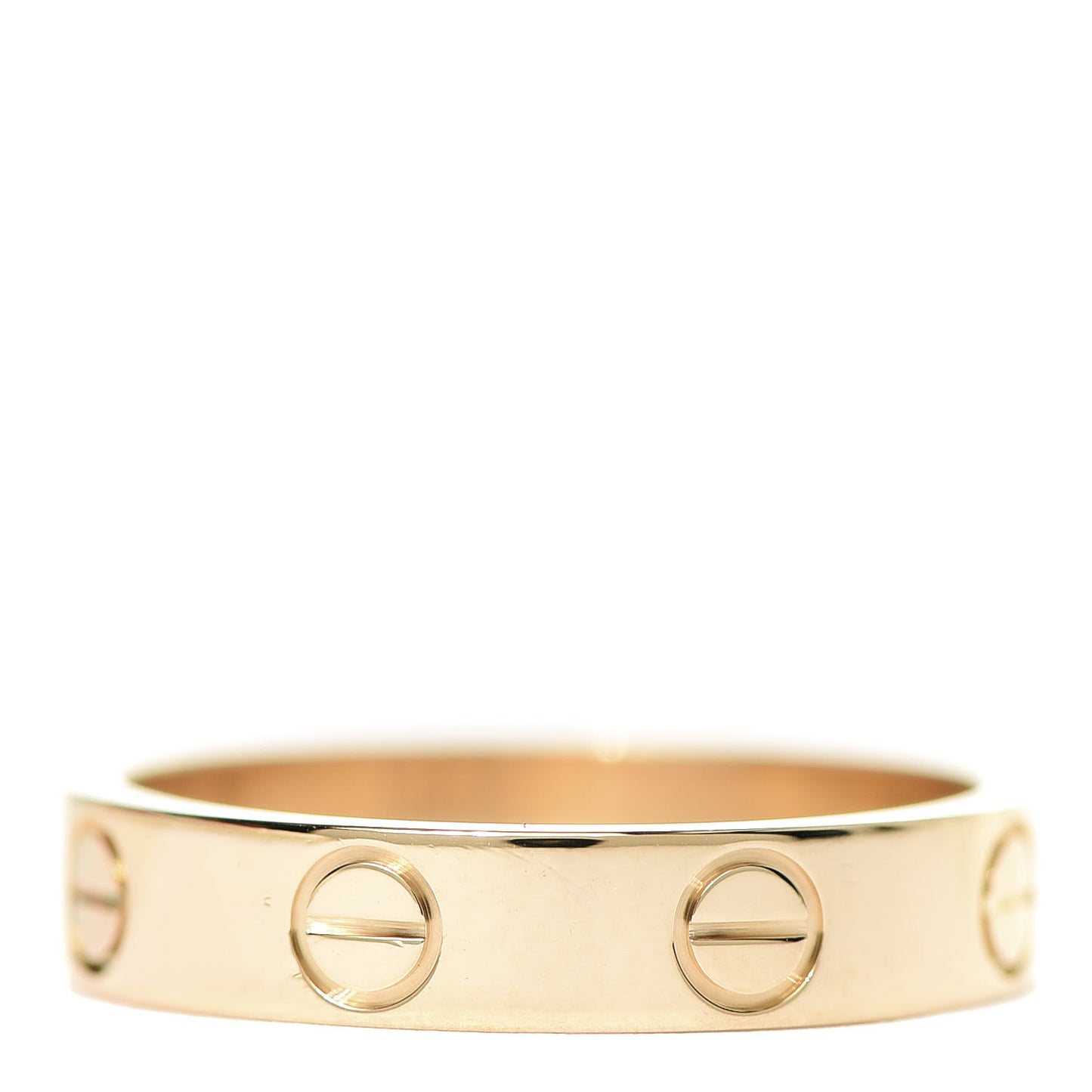 18K Yellow Gold 3.5mm LOVE Wedding Band Ring 49 4.75