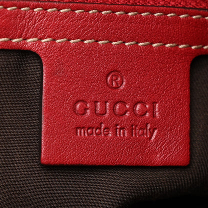 Gucci Monogram Snakeskin Large Unicef Indy Top Handle Hobo Red 6 of 12