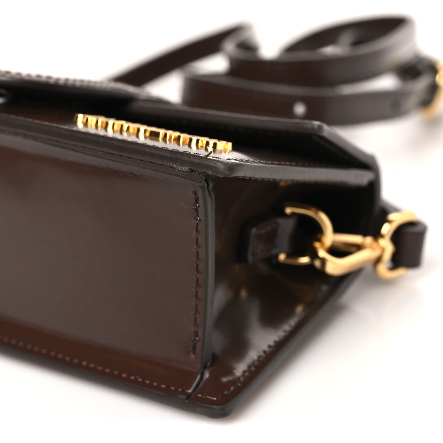 Jacquemus Glazed Calfskin Le Bambino Dark Brown 9 of 10
