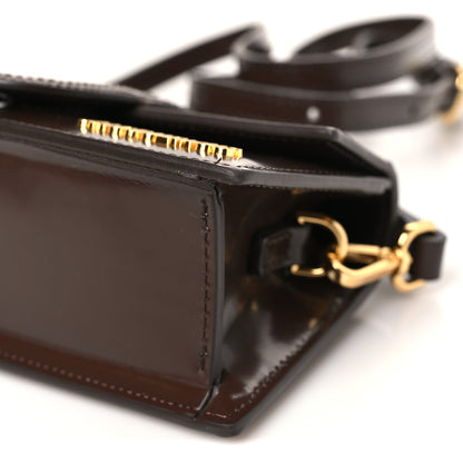 Jacquemus Glazed Calfskin Le Bambino Dark Brown 9 of 10