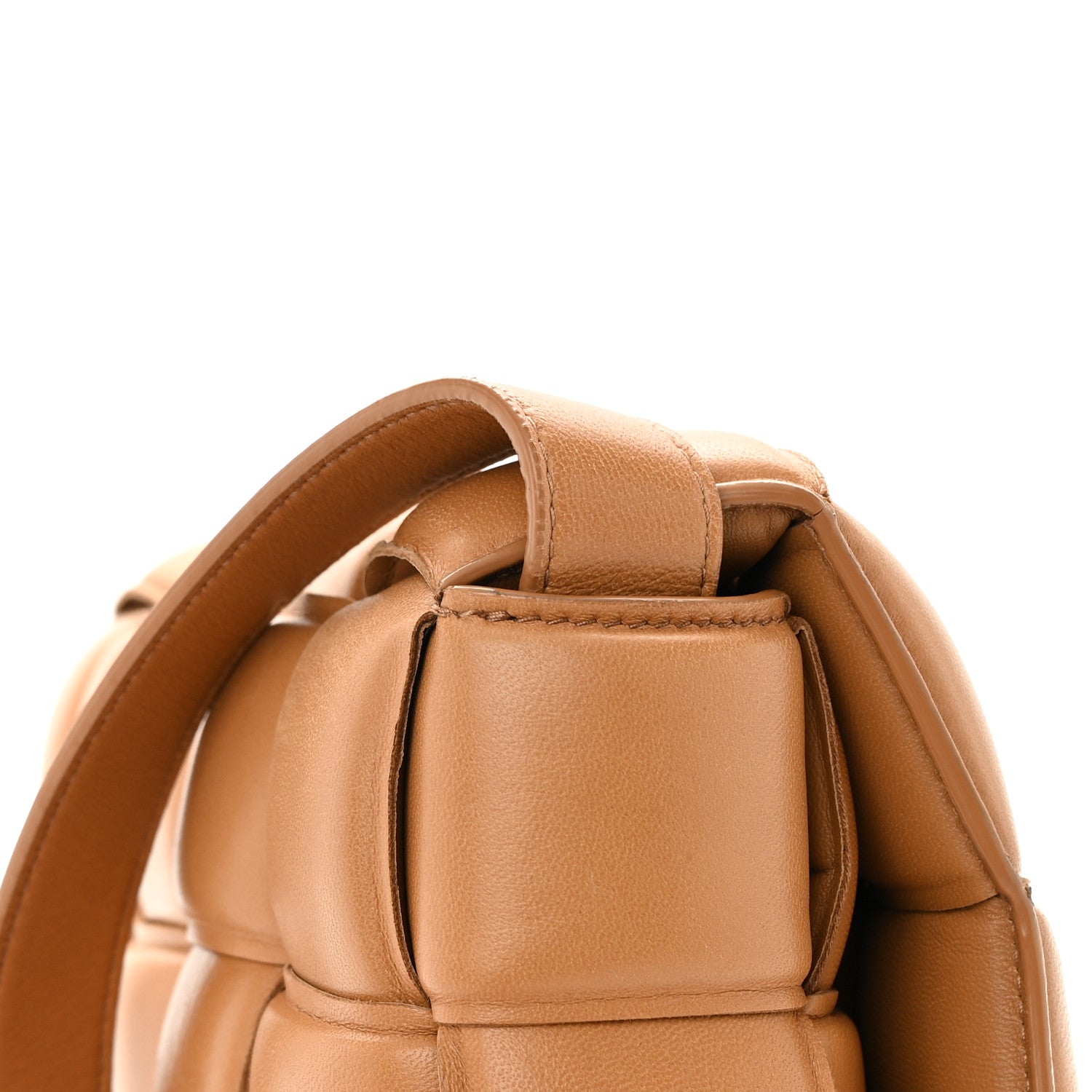 Bottega Veneta Nappa Maxi Intreccio Padded Cassette Crossbody Bag Caramel 18 of 18