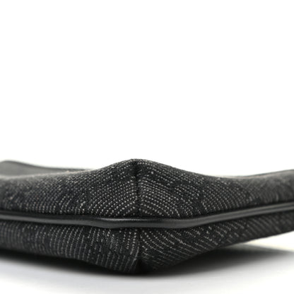 Gucci Denim Monogram Pouch Black 8 of 8