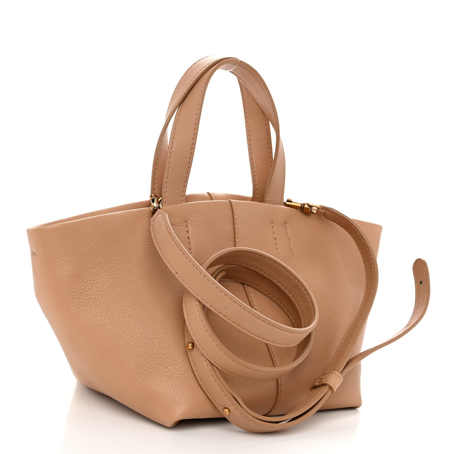 Mansur Gavriel Calfskin Mini Tulipano Bag Nocciola 3 of 9