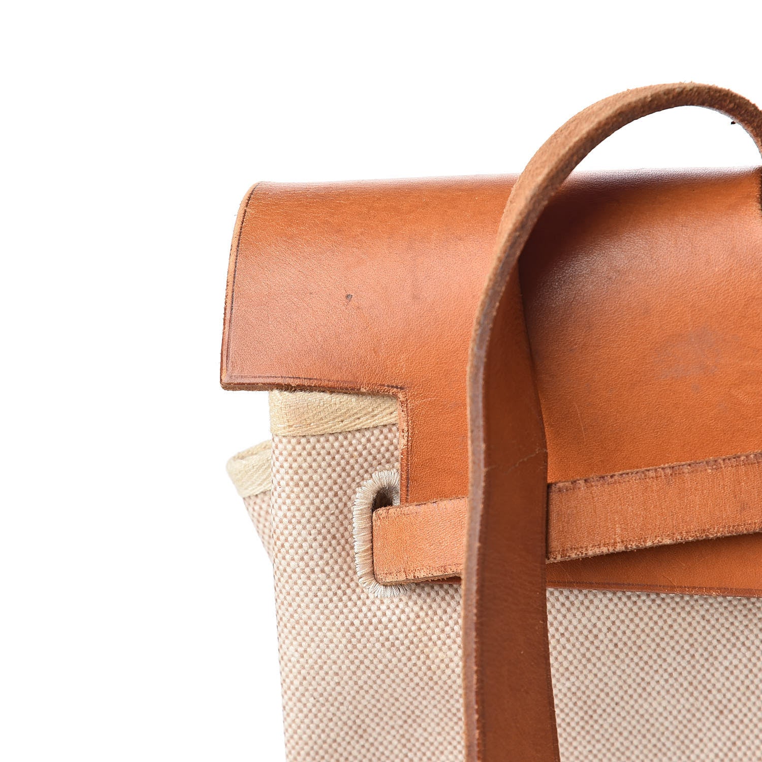 Hermes Toile Vache Calfskin Herbag 39 MM Natural 13 of 22