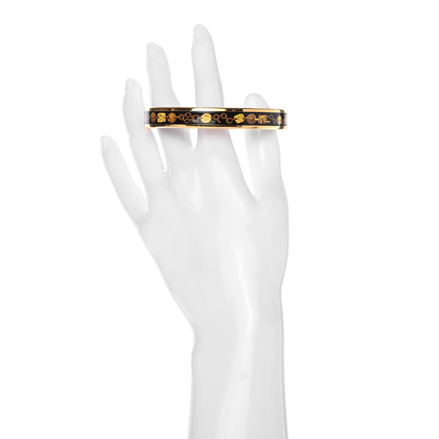 Enamel Printed H Chain Narrow Bracelet 65