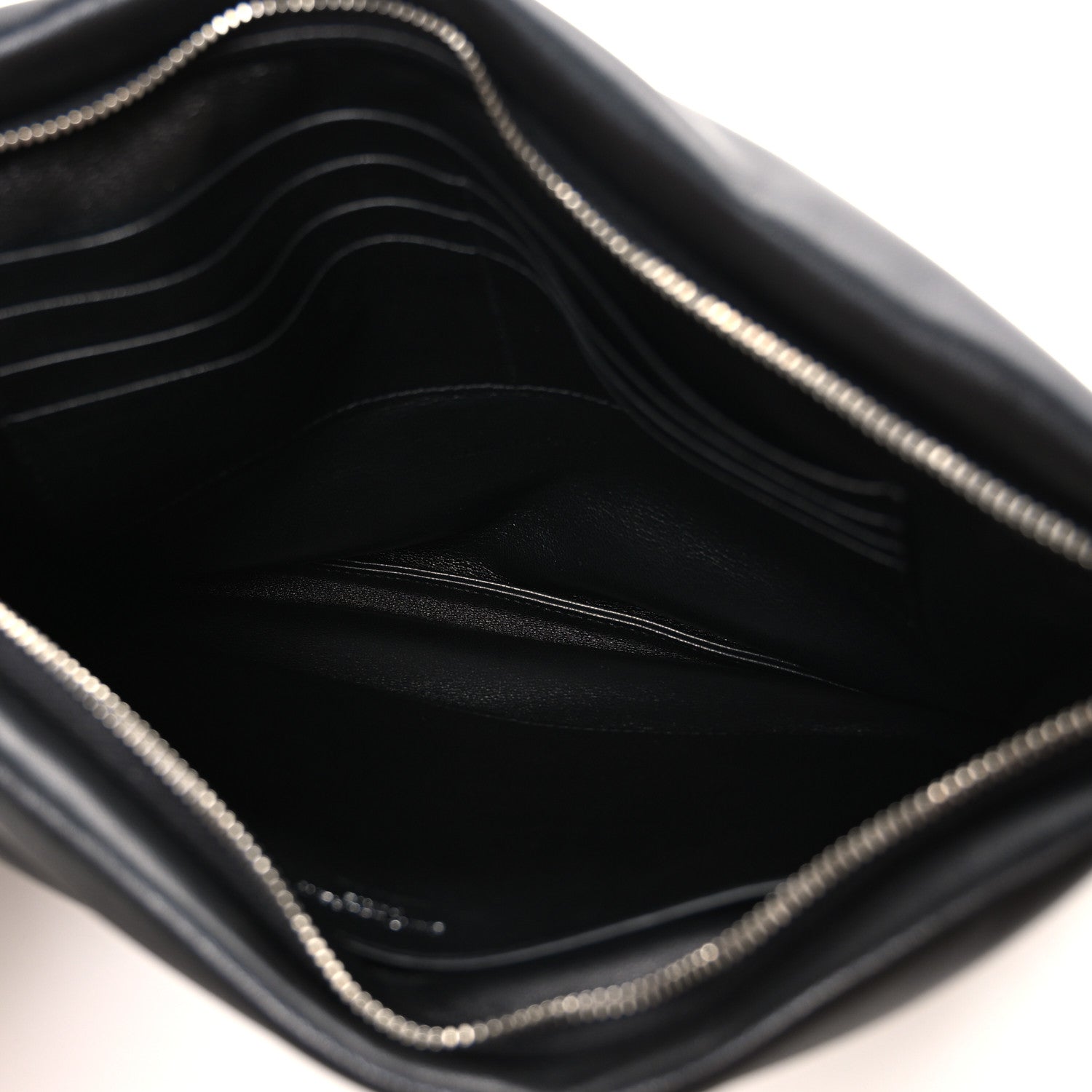 Saint Laurent Lambskin Large Puffy Pouch Black 5 of 7