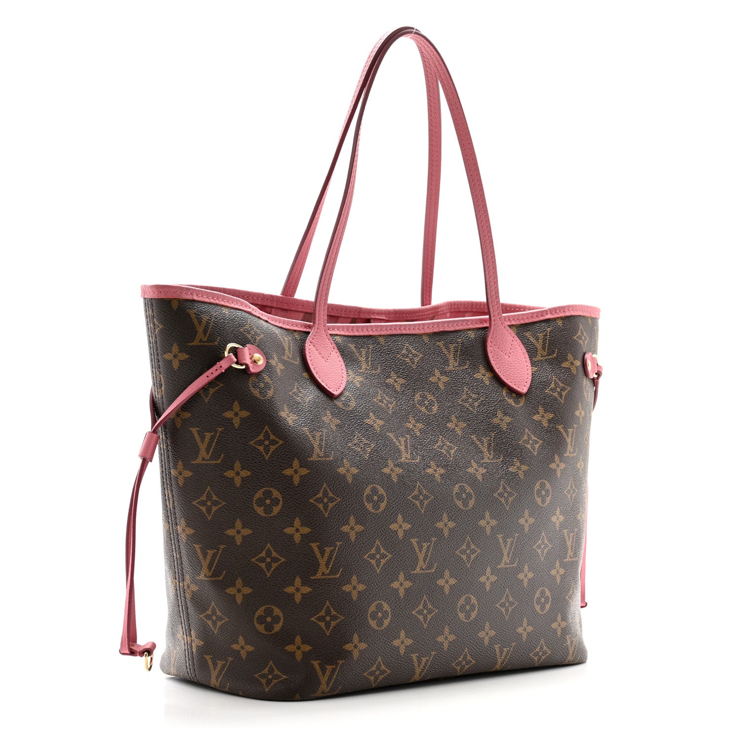 Louis Vuitton Monogram Articles de Voyage Ikat Neverfull MM Rose Velours 3 of 12