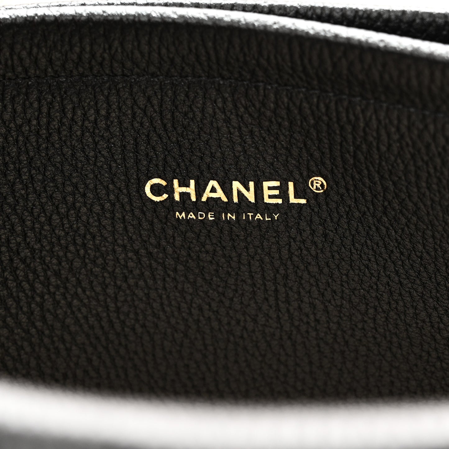 Grained Calfskin Suede Urban Essentials Shopping Bag Dark Beige Black