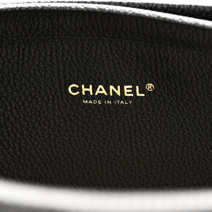 Chanel Grained Calfskin Suede Urban Essentials Shopping Bag Dark Beige Black 6 of 10