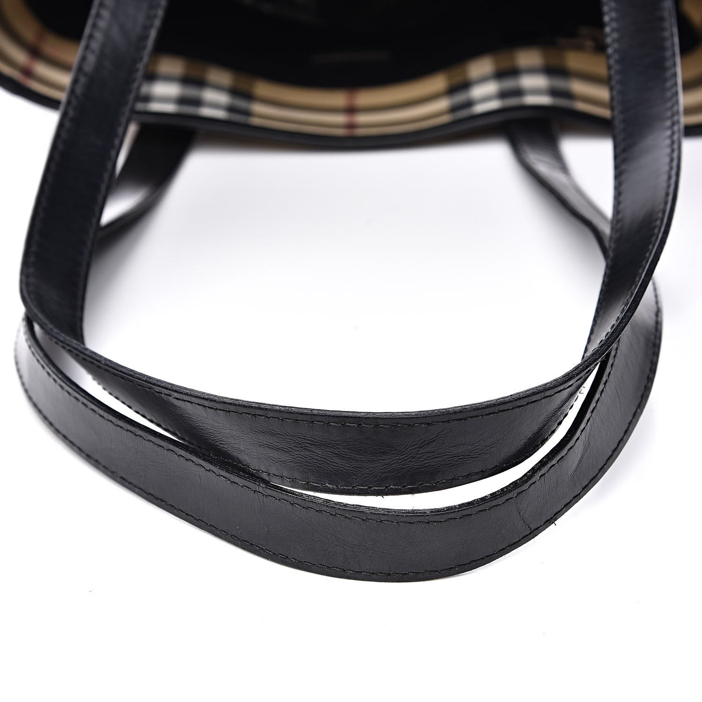 House Check Bucket Bag Black
