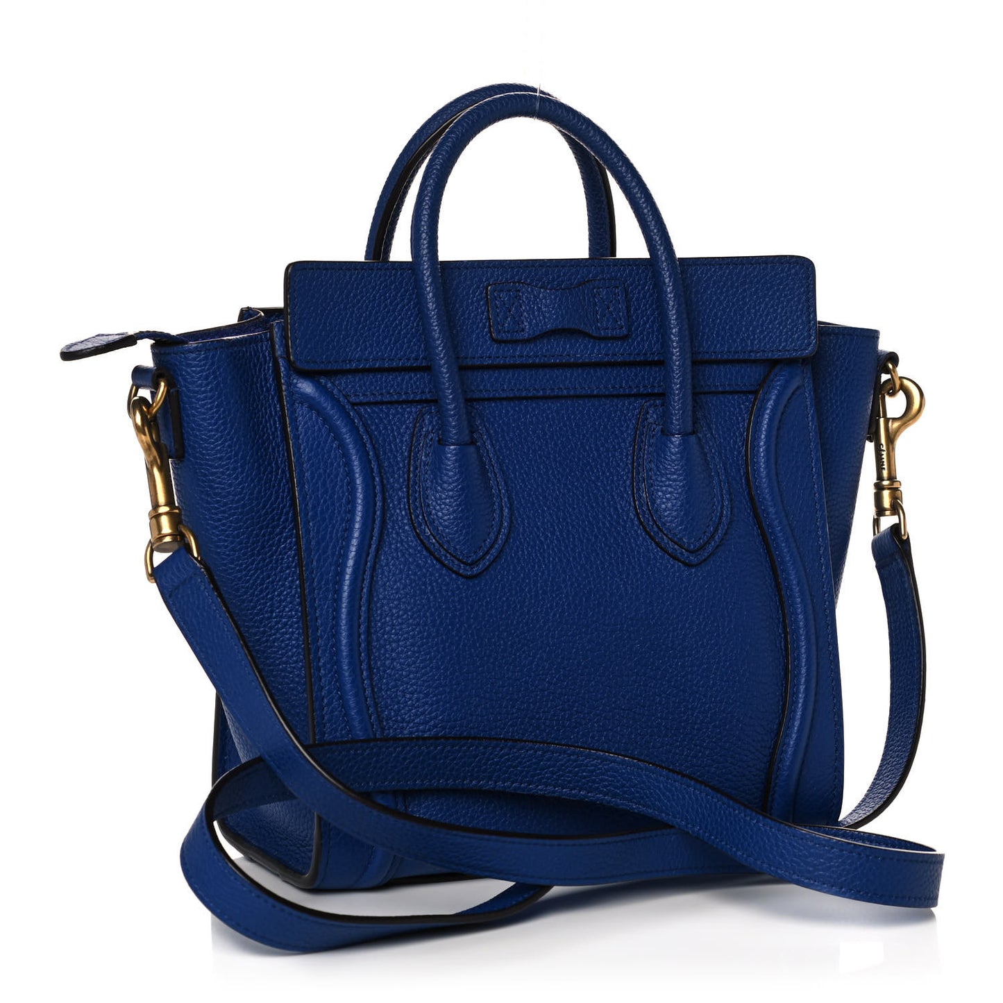Palmelato Calfskin Nano Luggage Indigo