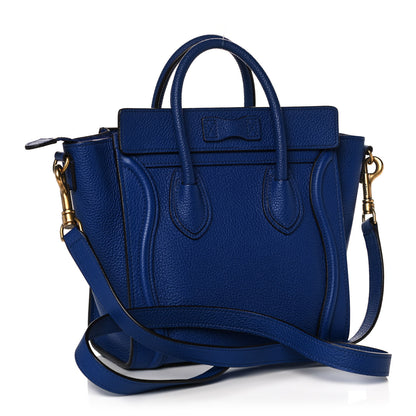 Celine Palmelato Calfskin Nano Luggage Indigo 2 of 14