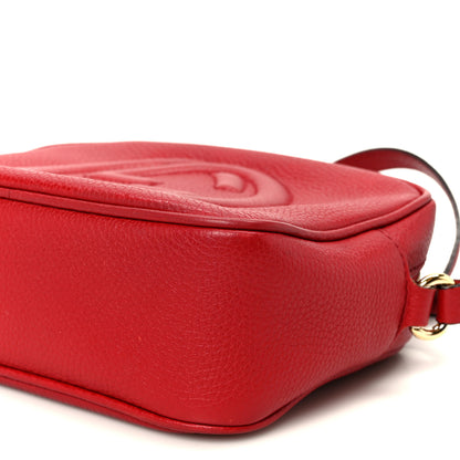 Gucci Pebbled Calfskin Small Soho Disco Bag Tabasco Red 11 of 11