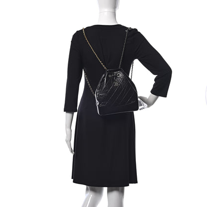 Chanel Aged Calfskin Quilted Small Gabrielle Backpack Black 2 of 10