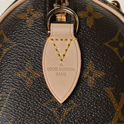 Louis Vuitton Monogram Speedy Bandouliere 20 Black 9 of 11