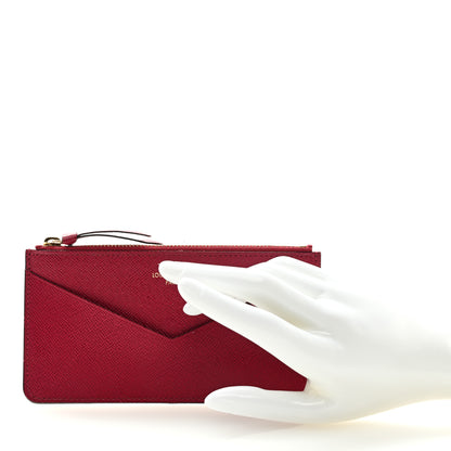 Louis Vuitton Calfskin Jeanne Wallet Zippered Insert Fuchsia 2 of 6