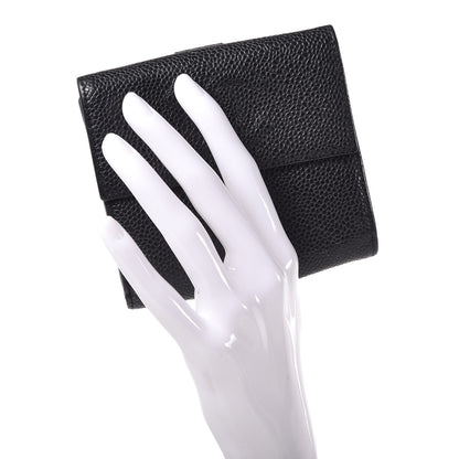 Chanel Caviar Timeless CC Compact Flap Wallet Black 2 of 9