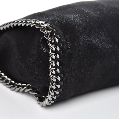 Stella McCartney Shaggy Deer Mini Falabella Fold Over Tote Black 8 of 9