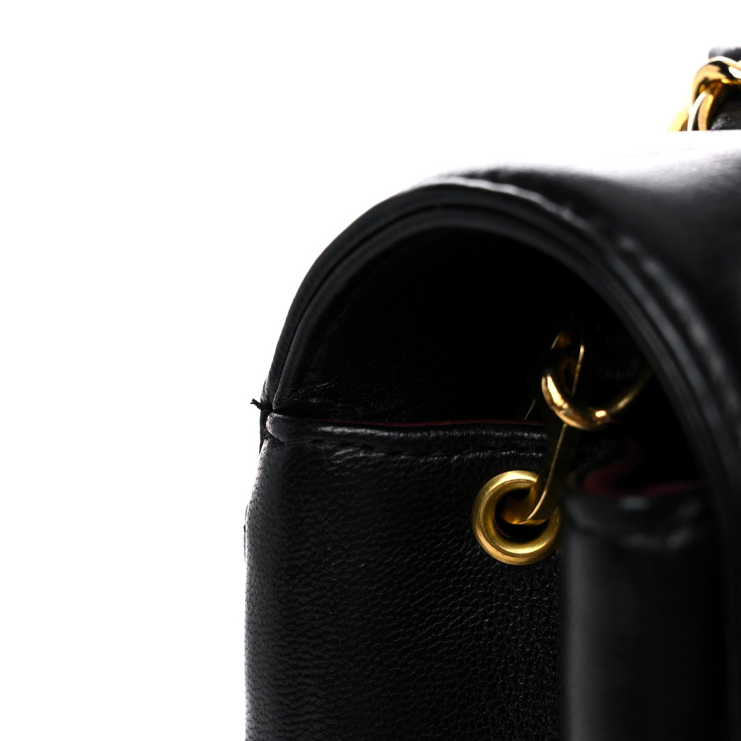 Chanel Lambskin Quilted Medium Single Flap Black 13 of 22