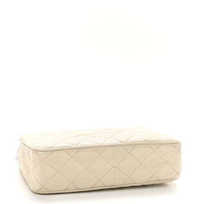 Chanel Lambskin Quilted Tassel Camera Case White 3 of 17