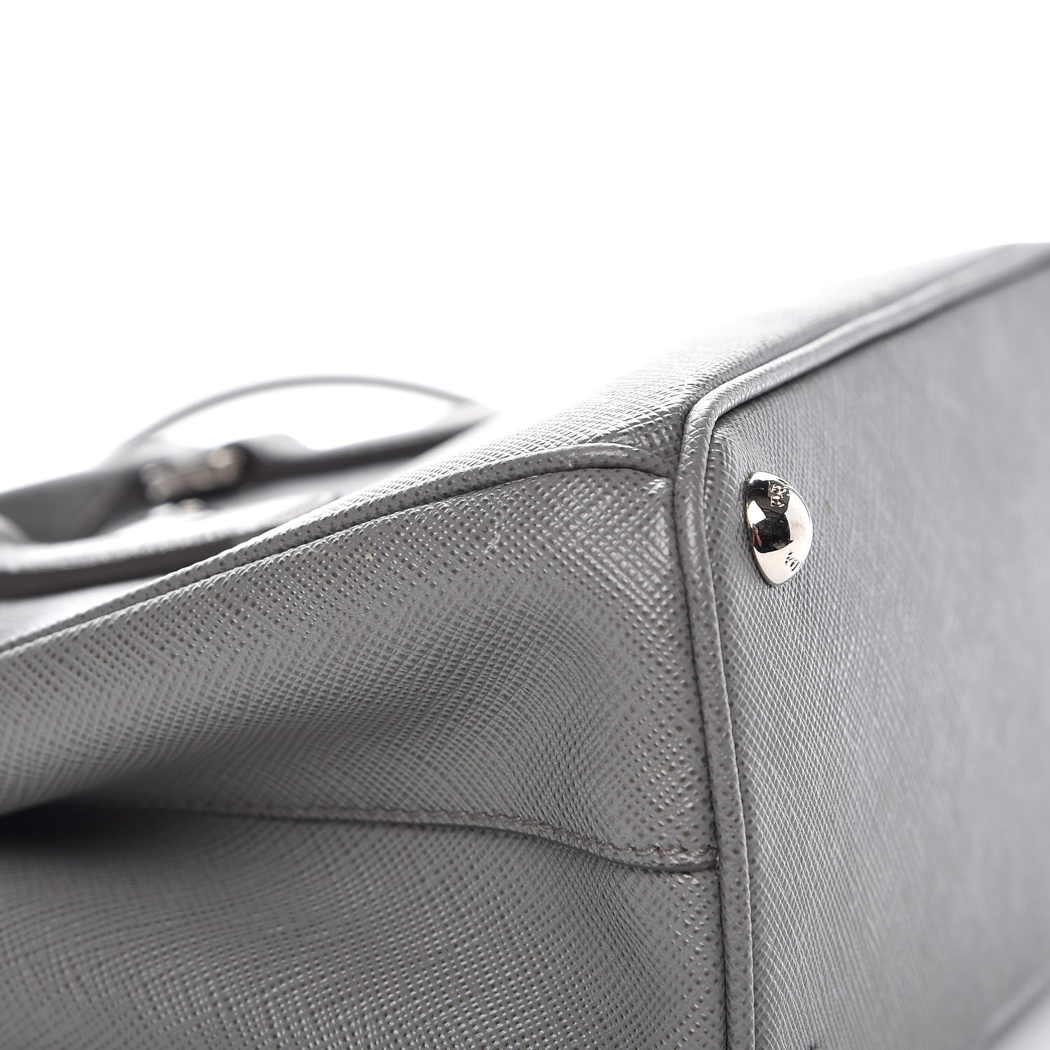Prada Saffiano Micro Galleria Double Zip Tote Marmo 11 of 11