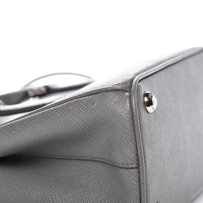 Prada Saffiano Micro Galleria Double Zip Tote Marmo 11 of 11